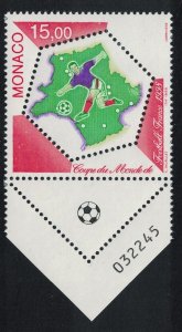 Monaco World Cup Football Championship Control Number 1998 MNH SG#2375 MI#2418