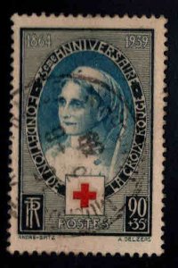 FRANCE Scott B81 Used Red Cross Nurse stamp