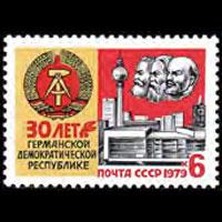 RUSSIA 1979 - Scott# 4781 DDR Rep.30th. Set of 1 NH