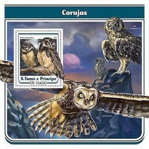 2017 S.Tome&Principe - Owls. Michel Code: 7067 / Bl.1262  |  Scott Code: 3266