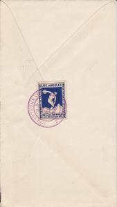 1932 Los Angeles Olympics Label on Cover