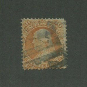 1861 United States Postage Stamp #71 Used Average Postal Cancel