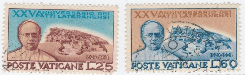 VATICAN CITY #174-5 USED  COMPLETE