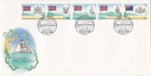 Cocos Islands # 60a, Flags of Great Britain & Coats of Arms, First Day Cover