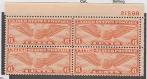 U.S. Scott #C19 Airmail Stamp - Mint NH Plate Block