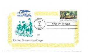 2037 Civilian Conservation Corps, FSC RJT Fulton,  FDC