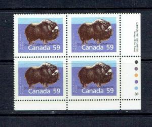 CANADA - 1989 MUSK OX - SLATER PAPER - PERF 14.4 - LRPB - SCOTT 1174i - MNH