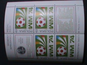 POLAND -1974- SC32036a WORLD CUP SOCCER CHAMPIONSHIPS MNH S/S-VERY FINE-