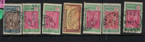 Cameroon Lot 1, 7 Different cancels VFU (5exd)