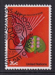United Nations  New York  #390  cancelled 1983  nature protection 20c