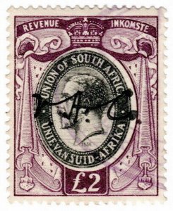 (I.B) South Africa Revenue : Duty Stamp £2 (1931)