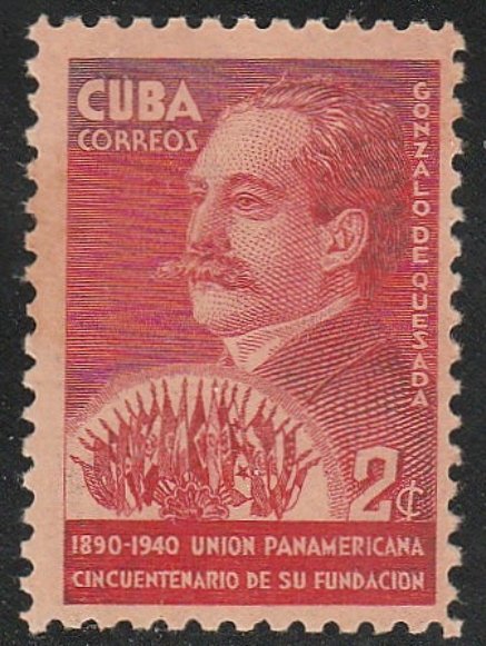 1940 Cuba Stamps Sc 361 Pan American Union Gonzalo de Quezada MNH