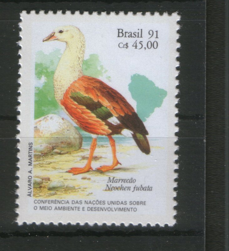 BRASIL-BRAZIL-MNH**MNH** STAMP-FAUNA-BIRDS-1991.