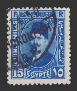 STAMP FROM EGYPT. SCOTT # 139. YEAR 1927. USED. # 5