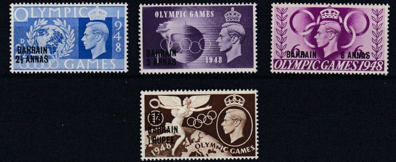 BAHRAIN  1948    S G  63 - 66  OLYMPIC GAMES   SET    MH   