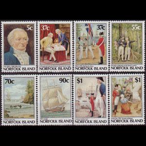 NORFOLK IS. 1987 - Scott# 426-36 Bicentennial 5c-$1 NH