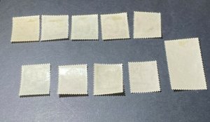 GERMANY Scott# 8N28-37, Mint OG, SCV $75 (421656)