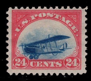 MOMEN: US STAMPS #C3 VAR. LOW PLANE AIRMAIL MINT OG H LOT #85628*