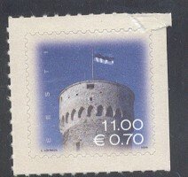 Estonia Sc 530 2006 Pikk Hermann Tower Euro added stamp mint NH