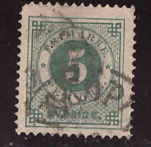 SWEDEN Scott 30 Used 1877 Perf 13 CV $1