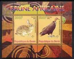 BENIN - 2008 - African Fauna #1  - Perf 2v Sheet - MNH - Private Issue