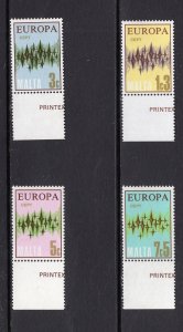 Malta  #450-453  MNH  1972  Europa  sparkles