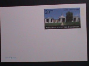 ​UNITED STATES-1998  250TH ANNIV:WASHINGTON & LEE UNIVERSITY-MNH- POST CARD-VF