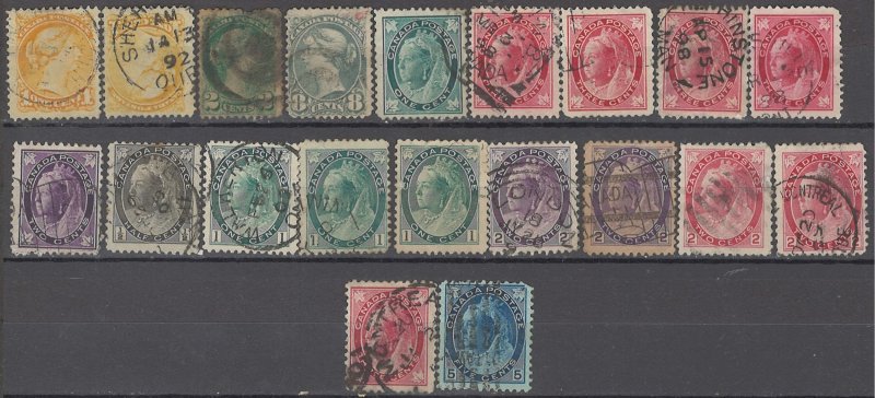 COLLECTION LOT OF #1594 CANADA 20 STAMPS 1870+ CLEARANCE CV+$44