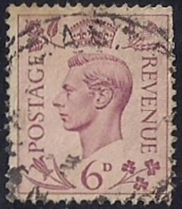 Great Britain #243 6P King George 6, used VF