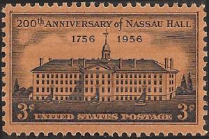 # 1083 MINT NEVER HINGED NASSAU HALL