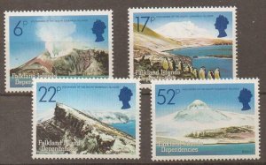 FALKLAND IS.DEP. SG121/4 1984 VOLCANOES MNH