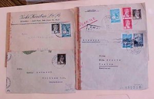 TURKEY  GERMAN CENSORED 4 COVERS