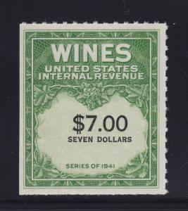 RE178 VF-XF Wine revenue stamp unused with nice color cv $ 100 ! see pic !