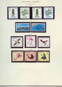 SPANISH  SAHARA SELECTION I MINT HINGED  AND NEVER HINGED STAMPS  