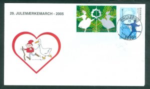 Denmark Cover. 2005.Ringkøbing.“Christm. Seal Walk# 29. Sc# 1327. H.C. Andersen