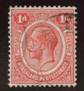 Nyasaland Protectorate Scott 26 Used wmk 4 1921