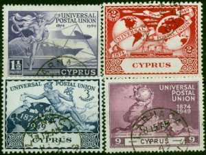 Cyprus 1949 UPU Set of 4 SG168-171 V.F.U