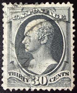 US No. 165. Clear & Bright with four Good Margins. From Stern Books and Stamps.