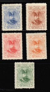 Scott#358-362 Mint  Hinged CV$230 Persia Perse Persanes