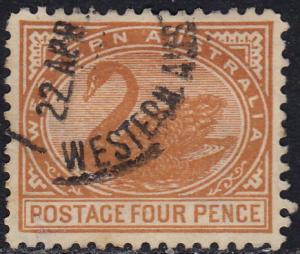 Western Australia - 1905 - Scott #93a - used