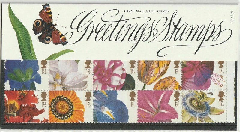 1997 Greetings Stamps Flowers Presentation Pack (Pack No G6) Superb U/M