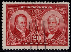 CANADA GV SG273, 20c carmine, FINE USED. Cat £19.