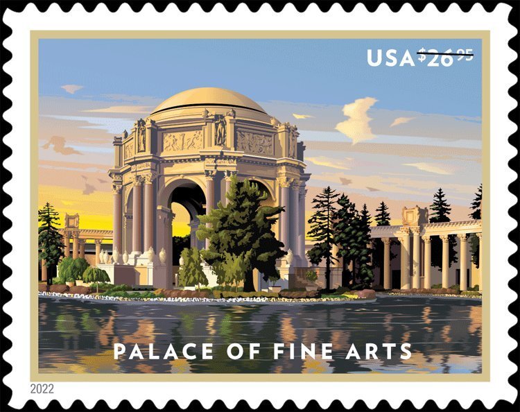 #5667 2022 Palace of Fine Arts Express Mail ) - MNH