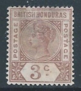 British Honduras #40 Mint No Gum 3c Queen Victoria - Wmk. 2