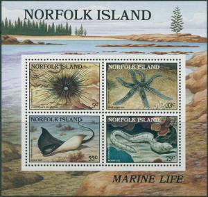 Norfolk Island 1986 SG382 Reef MS MNH