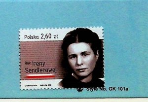 POLAND Sc 4333 NH ISSUE OF 2018 - famous people