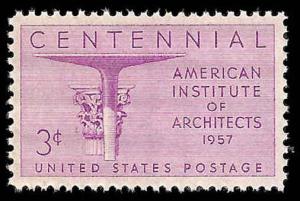 # 1089 MINT NEVER HINGED ARCHITECTS     VF+