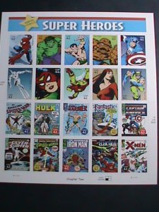 ​UNITED STATES-2007 SC#4159-MARVEL COMICS-SUPER HEROES MNH SHEET VERY FINE