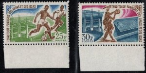 AFI SC #315-6 MNH 1967 Soccer CV $7.50