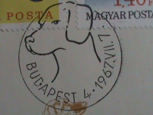 ​HUNGARY STAMP 1967 SCOTT #  1838-41 HUNGARIAN LOVELY DOGS FDC MINT VERY FINE